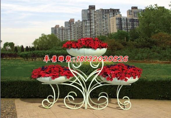 玻璃鋼花盆雕塑，玻璃鋼花架雕塑 (2)