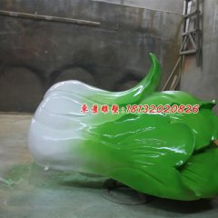 白菜雕塑，玻璃鋼仿真蔬菜雕塑