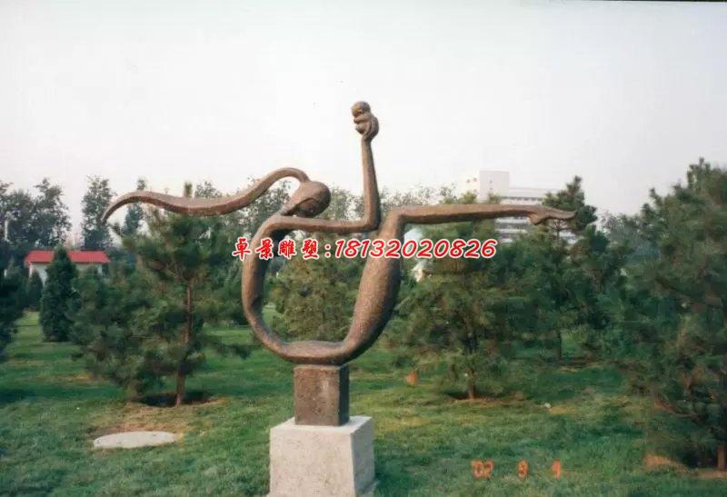 母子銅雕，公園景觀銅雕
