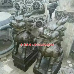 石雕麒麟，古代神獸石雕