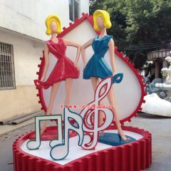 玻璃鋼美女雕塑，玻璃鋼商場(chǎng)雕塑