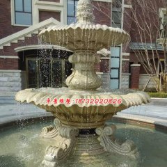 石雕噴水盆，歐式噴泉雕塑
