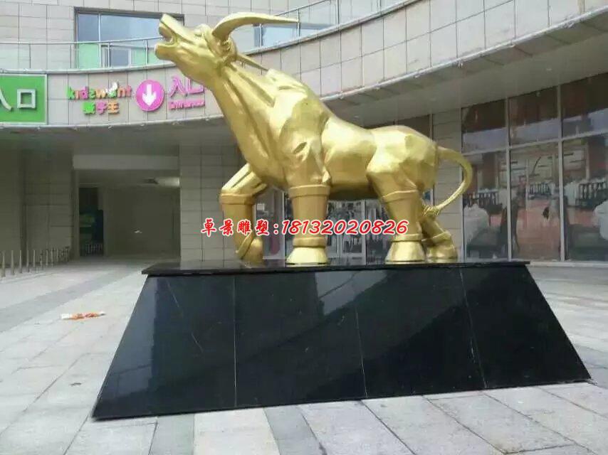 大黃牛銅雕，廣場銅牛雕塑