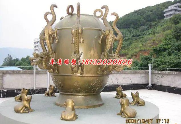 地動儀銅雕，寺廟景觀銅雕