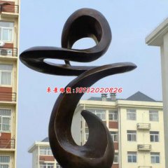 抽象銅雕，小區(qū)景觀抽象雕塑