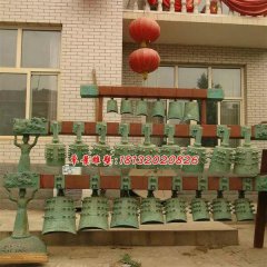 編鐘銅雕，仿古青銅編鐘雕塑