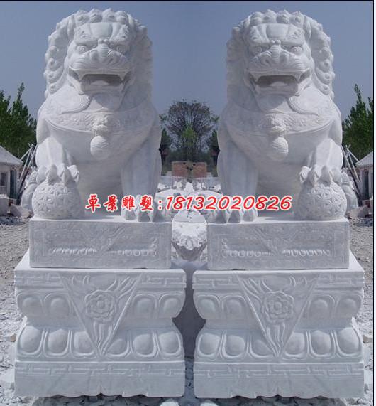 北京獅石雕，漢白玉北京獅雕塑