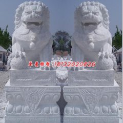 北京獅石雕，漢白玉北京獅雕塑