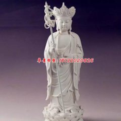 漢白玉佛像雕塑，地藏王菩薩石雕