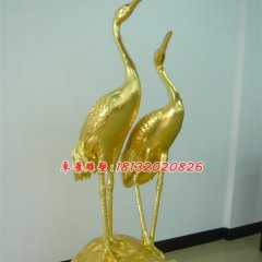 龜鶴延年銅雕，黃銅動物雕塑