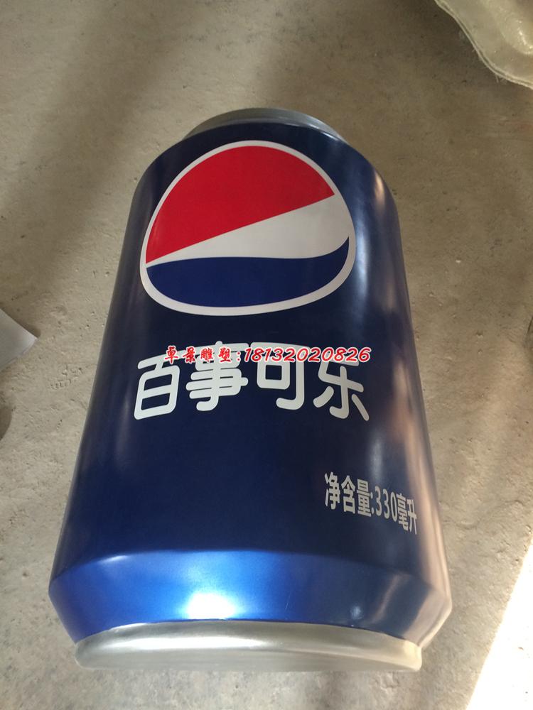 玻璃百事可樂瓶雕塑，玻璃鋼仿真雕塑 (1)
