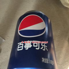 玻璃百事可樂瓶雕塑，玻璃鋼仿真雕塑