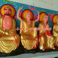 玻璃鋼羅漢雕塑，十八羅漢玻璃鋼雕塑