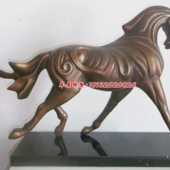 銅雕馬，公園銅馬動(dòng)物雕塑