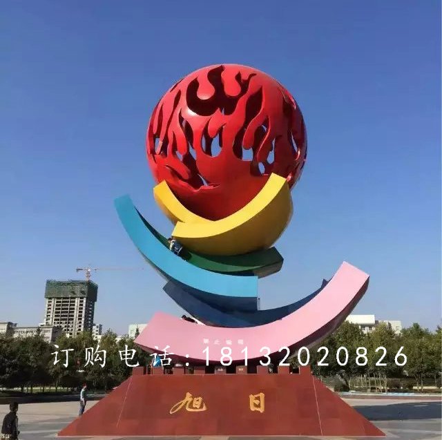 不銹鋼旭日雕塑,廣場旭日不銹鋼雕塑