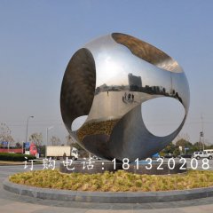 不銹鋼球雕塑，廣場球不銹鋼雕塑
