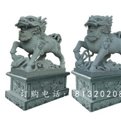 麒麟石雕，青石麒麟石雕
