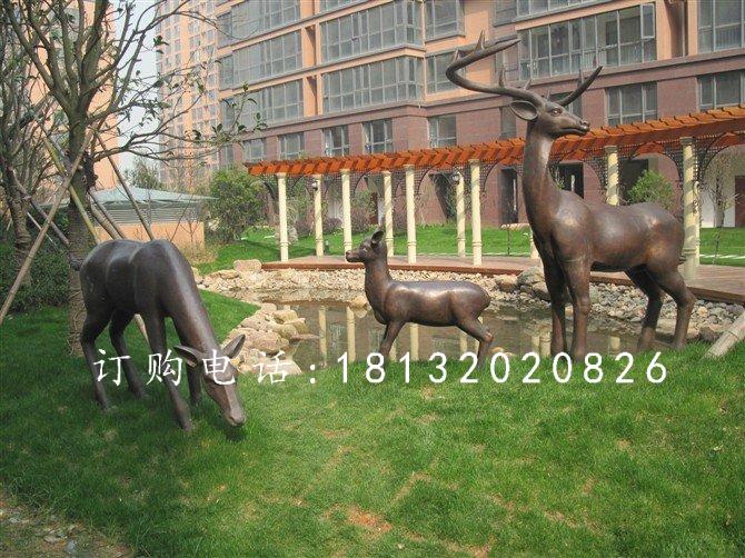 小鹿銅雕，梅花鹿銅雕 (1)