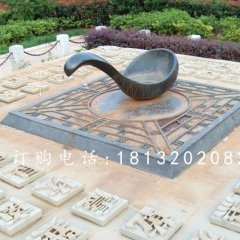 指南針銅雕，廣場指南針雕塑