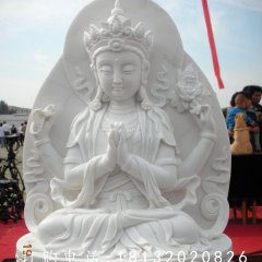 漢白玉觀音佛像，漢白玉寺廟佛像雕塑
