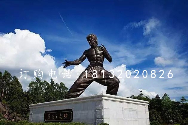 李小龍銅雕，廣場李小龍銅雕