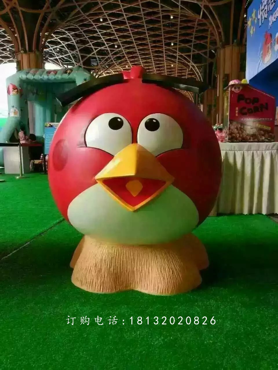 玻璃鋼卡通小鳥(niǎo)雕塑憤怒的小鳥(niǎo)雕塑 (1)