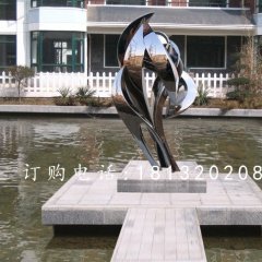 不銹鋼抽象藝術(shù)雕塑，廣場不銹鋼雕塑