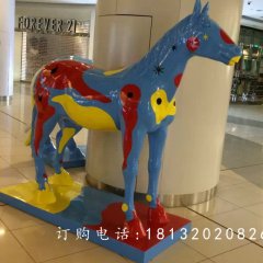 玻璃鋼馬，商場景觀雕塑