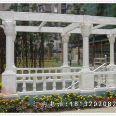 石雕走廊，公園景觀雕塑