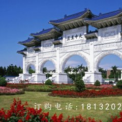 石雕牌坊，五門牌坊，廣場(chǎng)牌坊雕塑