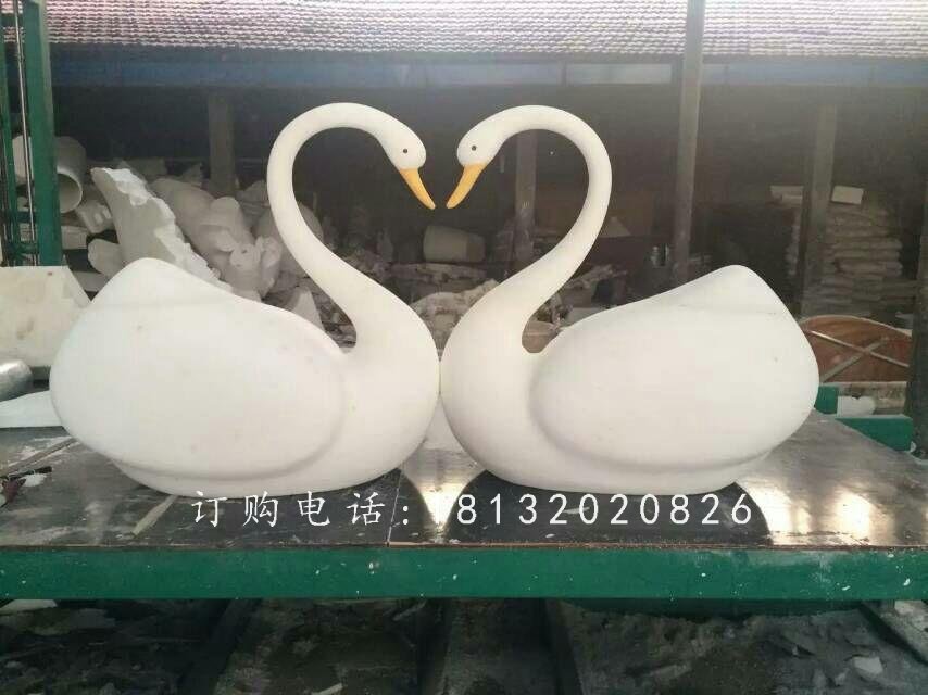 玻璃鋼白天鵝,玻璃鋼動物雕塑