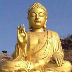 銅雕如來佛祖，黃銅佛像雕塑