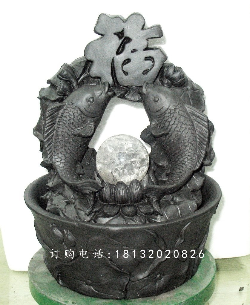 鯉魚送福銅雕，景觀雕塑