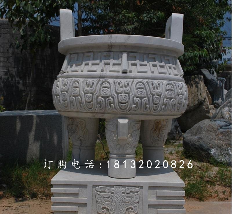 石頭香爐，青石香爐雕塑