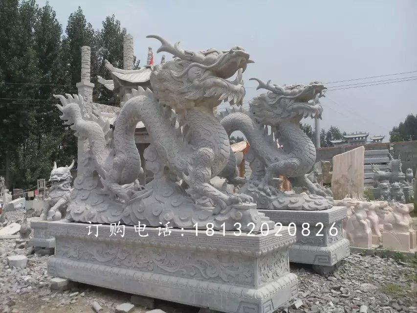 龍石雕，青龍石雕，青石龍雕塑 (1)