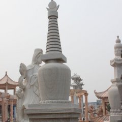 白塔，大理石白塔雕塑