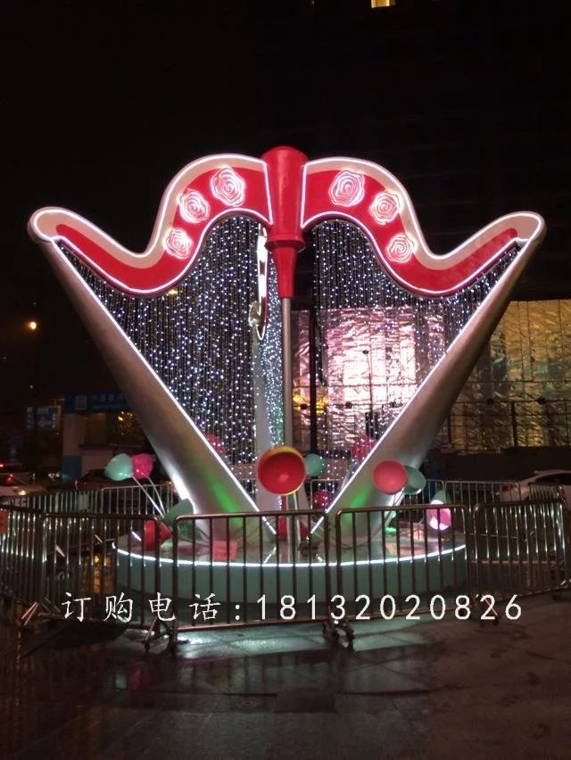 玻璃鋼樂(lè)器雕塑，景觀玻璃鋼雕塑 (2)