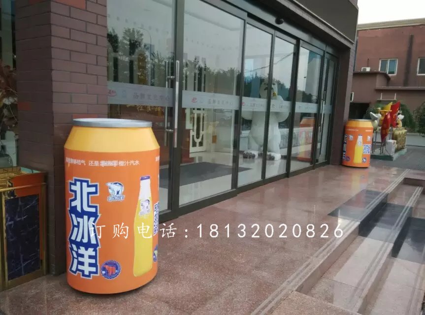 玻璃鋼易拉罐，仿真玻璃鋼雕塑