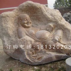 彌勒佛石雕，石材佛像雕塑