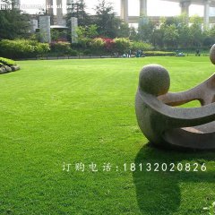 抽象人物石雕，公園抽象人物石雕