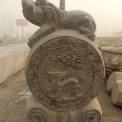 抱鼓石，青石門墩，仿古門墩