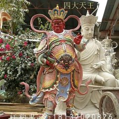 玻璃鋼四大天王，玻璃鋼彩繪雕塑
