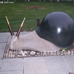 公園動(dòng)物石雕，大理石蝸牛