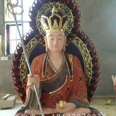玻璃鋼地藏王菩薩，佛像雕塑