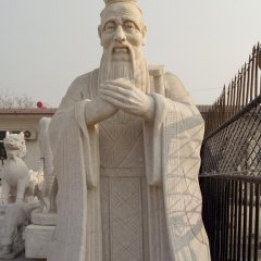 孔子石雕，大理石孔子，校園孔子石雕