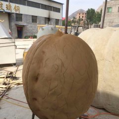 核桃雕塑，仿真玻璃鋼雕塑