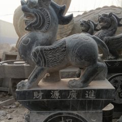 貔貅石雕，青石貔貅