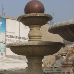 風(fēng)水球石雕，大理石風(fēng)水球噴泉雕塑
