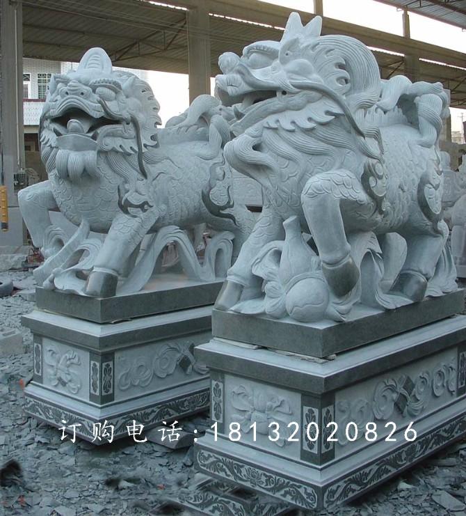 青石貔貅，石雕神獸