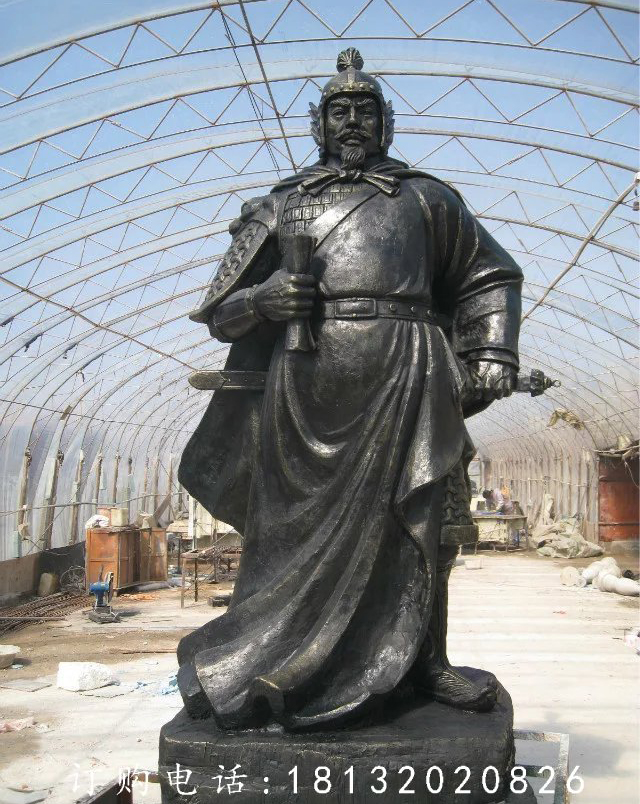 鄭和銅雕，廣場古代名人銅雕